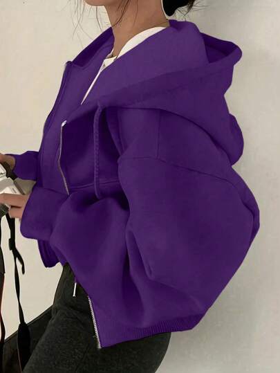 INAWLY 大码休闲纯色抽绳卫衣，毕业季、教师节、返校季套头衫，秋冬款