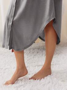 SHEIN 医院用产妇分娩服 - 淺灰色 - 查看 4