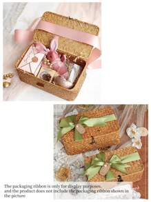 1 件北欧风格手工编织海草收纳盒，带盖，创意节省空间的收纳盒，适用于化妆品、桌面文具、衣服、玩具、浴室、卧室、客厅、宿舍、办公桌、零食和珠宝。适用于架子、抽屉、桌面、壁橱、游戏室、教室、办公室和返校用品。