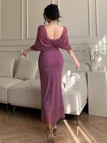 DAZY Vestido de verano elegante de malla transparente para mujer, vestido de fiesta, vestido de sol para mujer