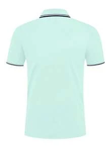 Manfinity Dauomo Premium Business Style Short Sleeve Men's Polo Shirt - Mint Green - View 2