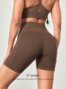 GLOWMODE 6 英寸 FeatherFit™ Country Crossover 防滑跑步短裤 低冲击骑行 健身房锻炼 夏季