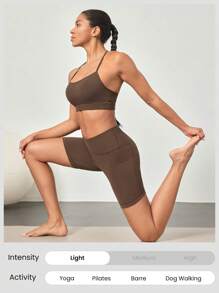 GLOWMODE 6 英寸 FeatherFit™ Country Crossover 防滑跑步短裤 低冲击骑行 健身房锻炼 夏季