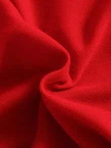 SHEIN Camiseta Polo De Manga Corta Y Color Sólido Cómoda Para Niño Intermedio, Ideal Para Uso Informal