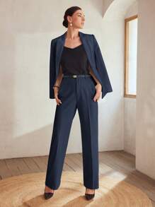 MOTF Classy STRUCTURED SINGLE BUTTON BLAZER,BUSINESS CASUAL WOMAN