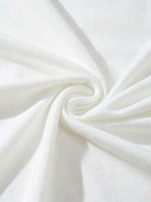 Manfinity Dauomo Camiseta De Cuello Redondo Y Hombros Caídos De Cráneo Para Hombre, Estampado Y Sobredimensionado Para Vacaciones - Blanco - Ver 5