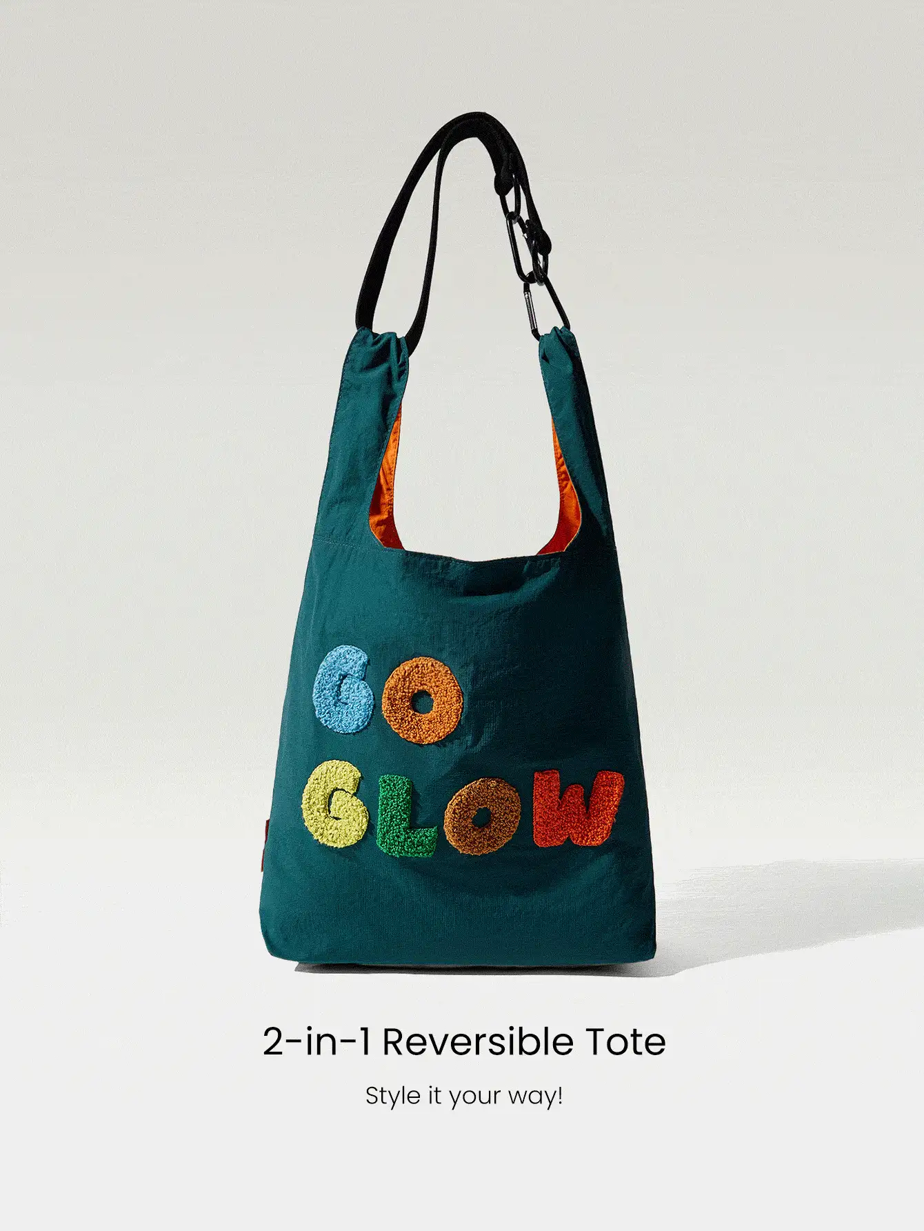 GLOWMODE X Nature Dream Bali 10L Reversible 3-Way Wear Embroidered Tote Bag Daily Casual Vacation Holiday Wear