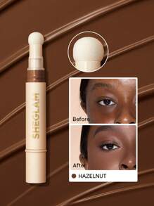 SHEGLAM Corrector Complexion Boost Con Aplicador Con Esponja Color Avellana Corrector LíQuido Mate Corrector De Color Iluminador De Larga DuracióN Corrector Hidratante Ligero Y Duradero Durante Todo El DíA Corrector De Invierno Para Navidad Y Marca Belleza Maquillaje Maquullaje CosméTica Para Mujeres NiñAs Perfecto Para Invierno Primavera Verano Ideal Para Y2K Elegante Moda Adecuado Para CumpleañOs DíA De La Madre Regalo Fiesta Listo Mejor Color - Hazelnut - Ver 1