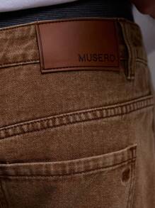 Slant Pocket Casual Washed Straight Leg Jeans