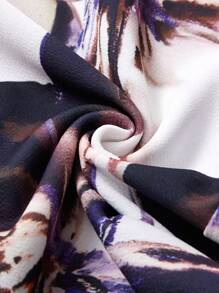 SHEIN LUNE Giacca casual da baseball con stampa floreale, manica lunga e chiusura lampo davanti per donna
