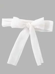 SHEIN Girls Elegant Commuter Sleeveless Lapel Collar Hollow Out Pleated Comfortable Textured Loose Jumpsuit - White - View 5