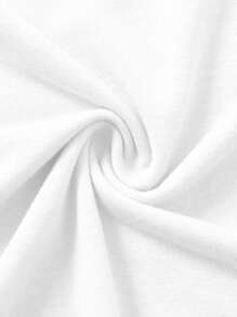 SHEIN 6件套男童夏季休闲笑脸、字母印花和扎染图案圆领上衣和短裤套装