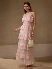 MOTF PREMIUM VÁY REN XỒN TƯƠNG PHẢN - Hồng - Xem 2