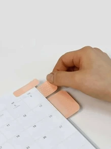 1pack Pink And Apricot Color 3d Shaped Sticky Notes Post It Notes For Students Stickers Set Cute Stickers Pink Stickers Stationery Office School Supplies Diary Journal Notebook Planner
 Note Book - Multicolor - View 4
