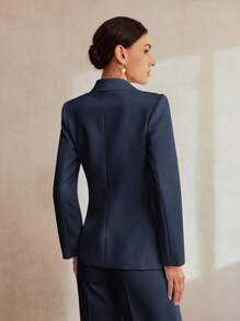 MOTF Classy STRUCTURED SINGLE BUTTON BLAZER,BUSINESS CASUAL WOMAN
