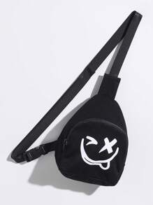 SHEIN 3pcs/Set Tween Boy Loose Fit Casual Short Sleeve T-Shirt With Expression Print And Drawstring Pants, Backpack Outfits - Red - View 3