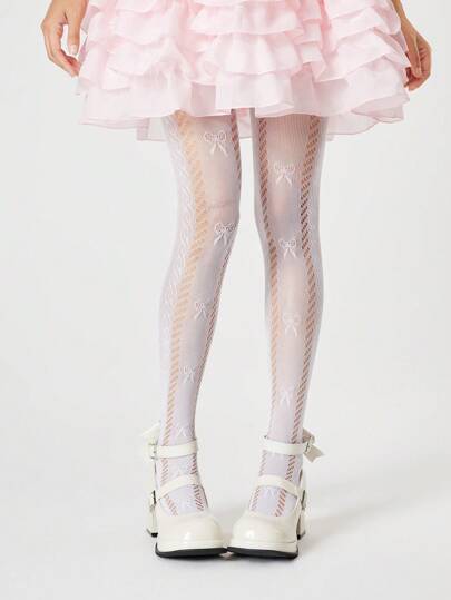 Kawaii Zapatos de vestir de tacón grueso de punta cerrada para mujer, Zapatos de tacón tipo Mary Jane blanco con detalles de moño, zapatos formales para oficina y trabajo