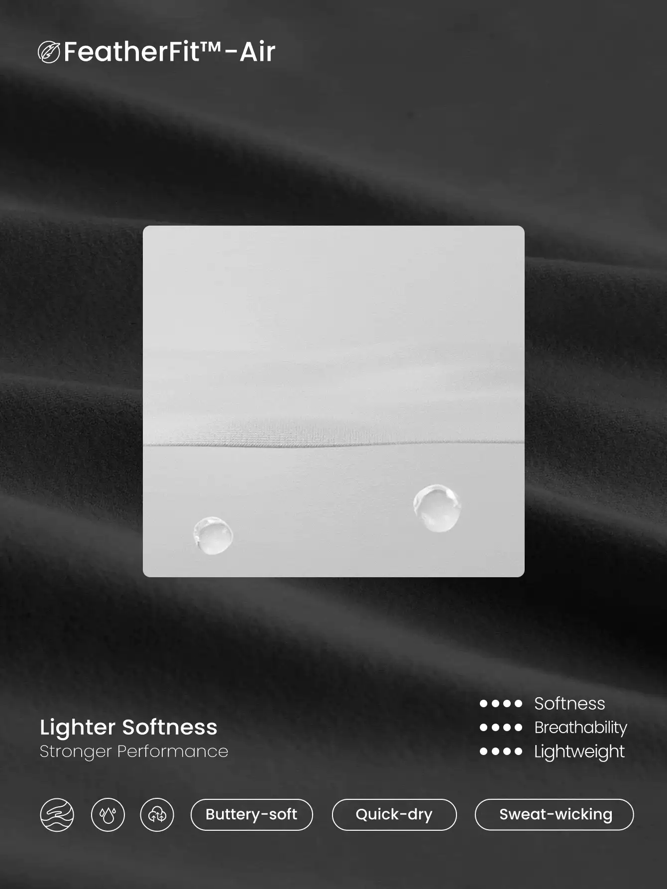 GLOWMODE FeatherFit™-Air 吸汗速干露肩结背方领迷你连衣裙，内置短裤，侧袋，防滑手柄，日常休闲装，可拆卸罩杯 - 黑色 - 查看 7