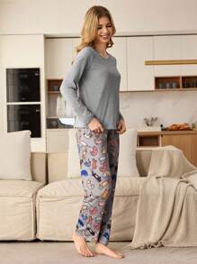 Women Pajama Set, Minimalist & Fashionable, Suitable For Summer - Multicolor - View 7