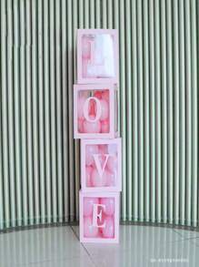 White Paper Balloon Storage Box,Valentine's Day,Thanksgiving Day - White - View 4