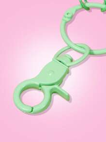 THE POWERPUFF GIRLS X SHEIN 时尚可爱太阳镜和金凤花图案亚克力钥匙扣 - 綠色 - 查看 3