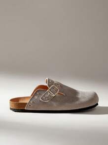 Solecia Women Casual Solid Color Flat Loafers - Dark Grey - View 1