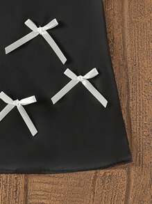 女婴蝴蝶结连衣裙无袖 A 字形翻领连衣裙舒适、时尚、正式风格或婚礼服装，适合幼儿女孩，优雅、甜美、可爱、时尚