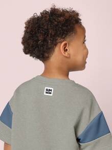 SUMWON 青少年运动套装两件套，包括运动卫衣和慢跑裤，适合男孩春秋冬季休闲街头服饰和运动服。 - 灰色 - 查看 6