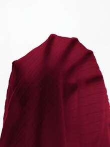 SHEIN Girlism Teen Girl Solid Color Knit Tank Top - Red - View 5