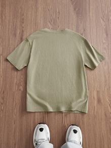 Manfinity VCAY Men's Knit Fashion Casual Loose Short Sleeve T-Shirt