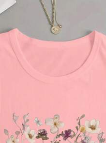 INAWLY Maglietta da donna a collo tondo, minimalista e alla moda, adatta per l'estate
