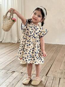 SHEIN LMoss Kids LMoss Baby Girls Dresses Kids Summer Dress Girl Summer Toddler Dress