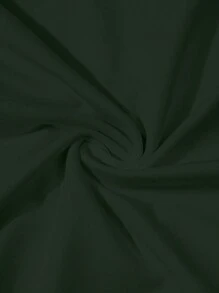 SHEIN LUNE 女士休闲骷髅和猫咪图案印花短袖 T 恤，舒适百搭，适合日常穿着 - 軍綠色 - 查看 5