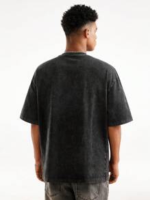 Game of Thrones X SHEIN Men's Casual Letter & Dragon Print Short Sleeve T-Shirt, Summer