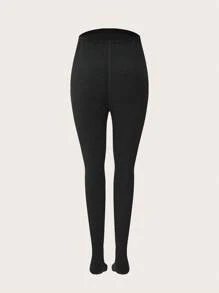 SHEIN Maternity 2pcs Solid Elastic Waist Leggings - Multicolor - View 9