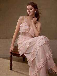 MOTF PREMIUM VÁY REN XỒN TƯƠNG PHẢN - Hồng - Xem 5