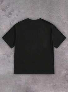 Manfinity Roghcode 街头风格人物印花圆领短袖男士 T 恤