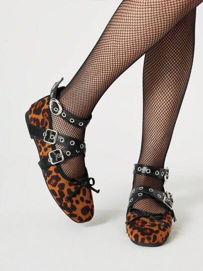 Grunge Punk Damen schwarze Loafer mit Schnürung, Nieten Mary Jane Ballerinas, weiche & bequeme Büro-/Arbeitsschuhe