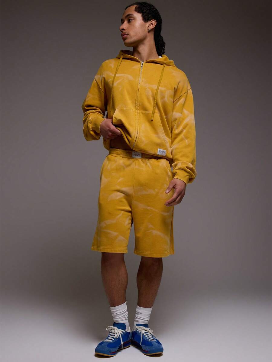 Musero 弹力腰带水洗针织运动短裤（仅下装） - 彩色 - 查看 1