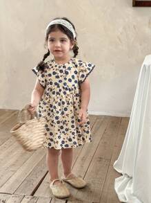 SHEIN LMoss Kids LMoss Baby Girls Dresses Kids Summer Dress Girl Summer Toddler Dress