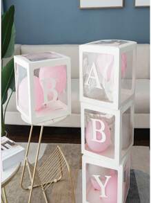 White Paper Balloon Storage Box,Valentine's Day,Thanksgiving Day - White - View 6