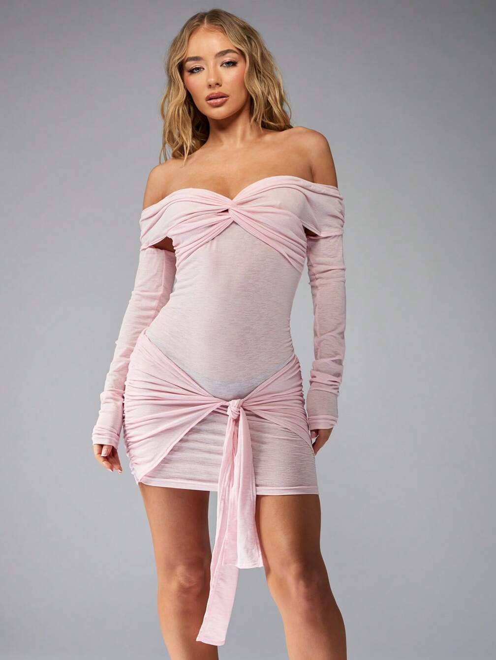 knot detail mini dress Knot detail mini dress - Black - Women