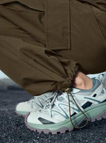 In My Nature Quần Cargo rút dây ngoài trời cho nữ, tối giản & thời trang, thích hợp cho quần áo đi bộ đường dài mùa hè cho nữ - màu nâu - Xem 6