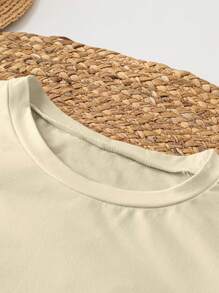 INAWLY 女士休闲花卉印花圆领 T 恤，夏季图案 T 恤女式上衣