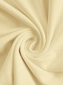 SHEIN MOD Halter V-Neck Backless Cinching Waist Mini Dress - Apricot - View 3