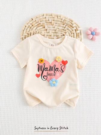 Cozy Pixies Weiches Strickoberteil mit Rundhalsausschnitt und kurzen Ärmeln für Babys und Mädchen