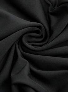 SHEIN Adjustable Waist Flare Pants For Women, Solid Color Slim Fit Side Slit Maternity Leggings