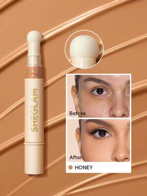 SHEGLAM Corrector Complexion Boost-Aplicador Con Cabezal De Esponja Color Miel Corrector LíQuido Mate Corrector De Color Iluminador De Larga DuracióN Corrector Hidratante Ligero Y Duradero Durante Todo El DíA Corrector De Invierno Para Navidad Y Marca Belleza Maquillaje CosméTico Para Mujeres NiñAs Perfecto Para Invierno Ideal Para Y2K Elegante Moda Adecuado Para CumpleañOs Navidad Regalo Fiesta Listo Mejor Color