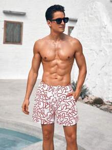 Manfinity KASUA 男士休闲简约沙滩短裤，适合夏季