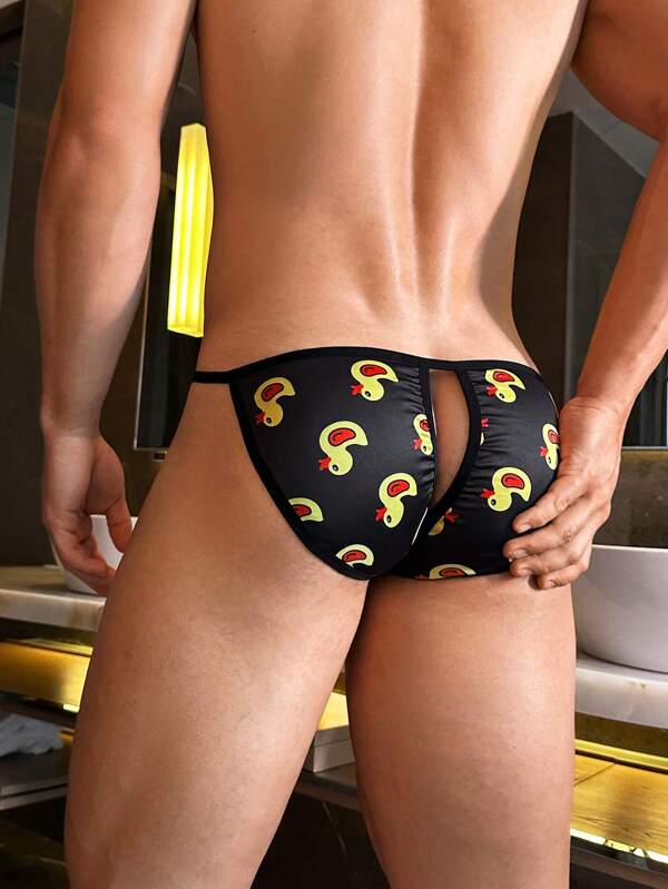 DrisQ Men's Sexy Hollow-Out Thong Briefs, Minimalist & Fashionable Lingerie  Duck